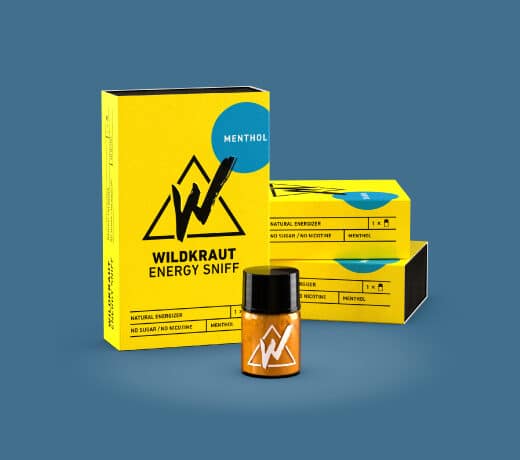 Paquete de tres Wildkraut Energy Sniff - Mentol