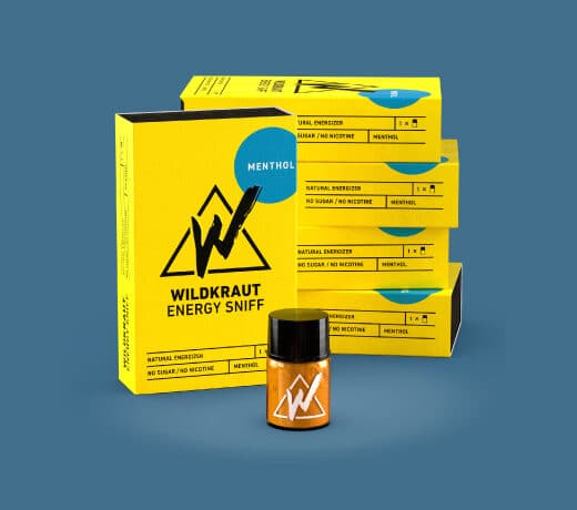 Paquete de cinco Wildkraut Energy Sniff - Mentol